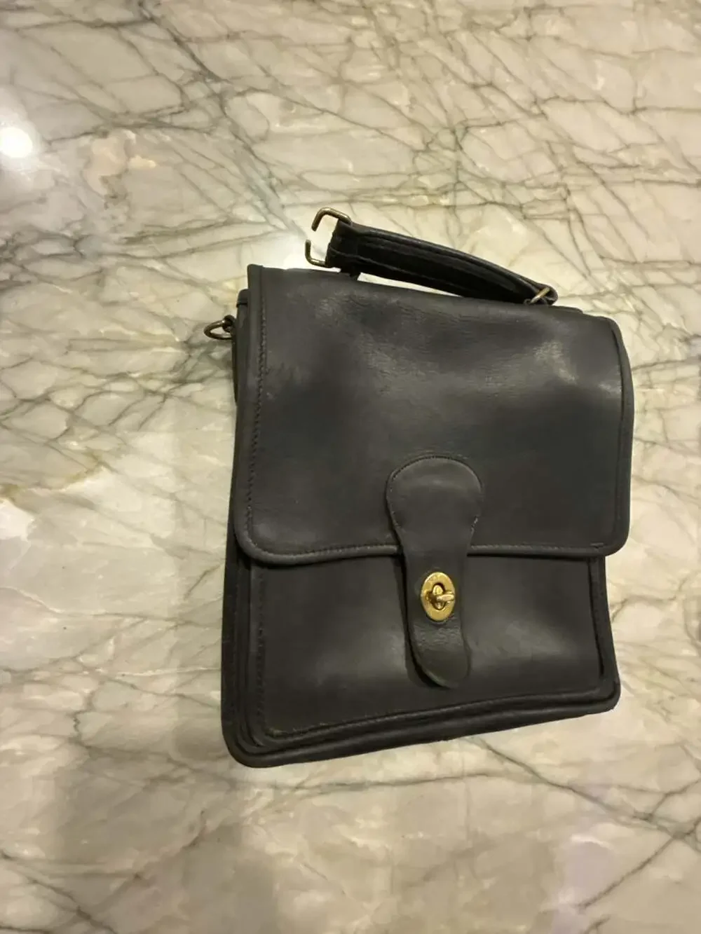 Vintage Coach Station Bag 5130 Leather Satchel Crossbody